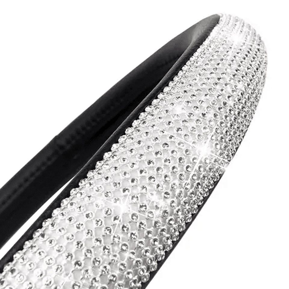 Cubre Volante Generico Diamante Blanco