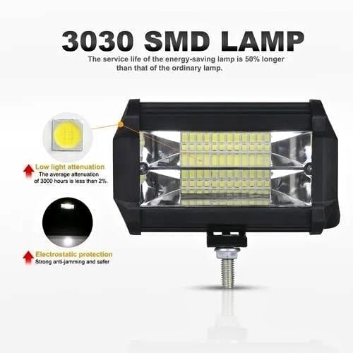 Neblineros Led 72w Rectangular Blanco Expansion M2 X2