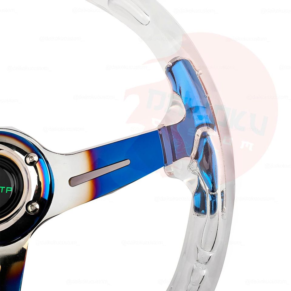Volante Deportivo Burbuja Ionizado Transparente