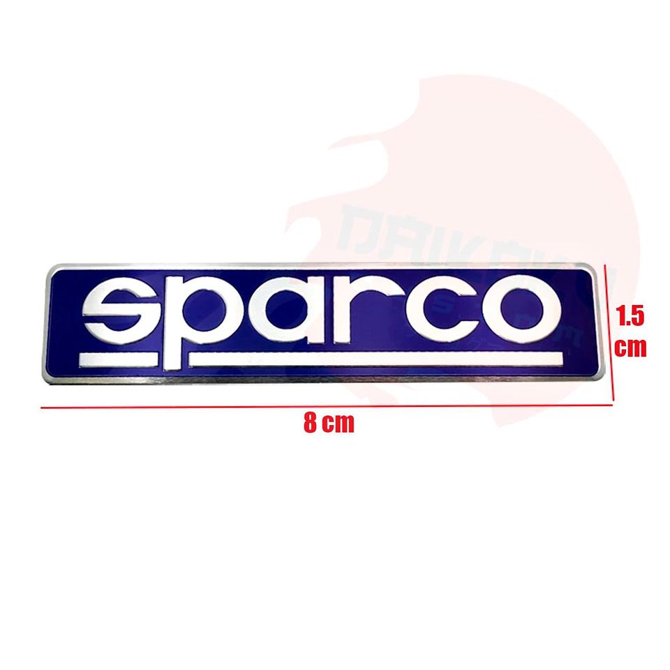 Emblema Adhesivo Trasero Sparco Azul