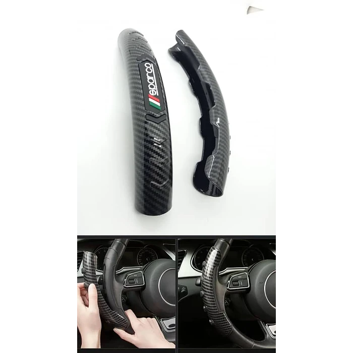 Cubre Volante Tuning Carbono Sparco 2 Piezas