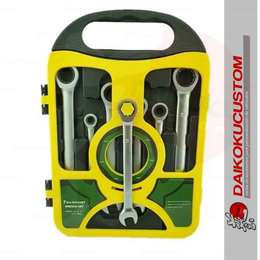 Juego Llaves Punta Corona Con Chicharra 7 Piezas