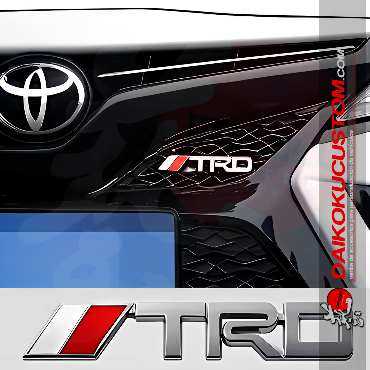 Emblema Apernado Frontal TRD Cromado