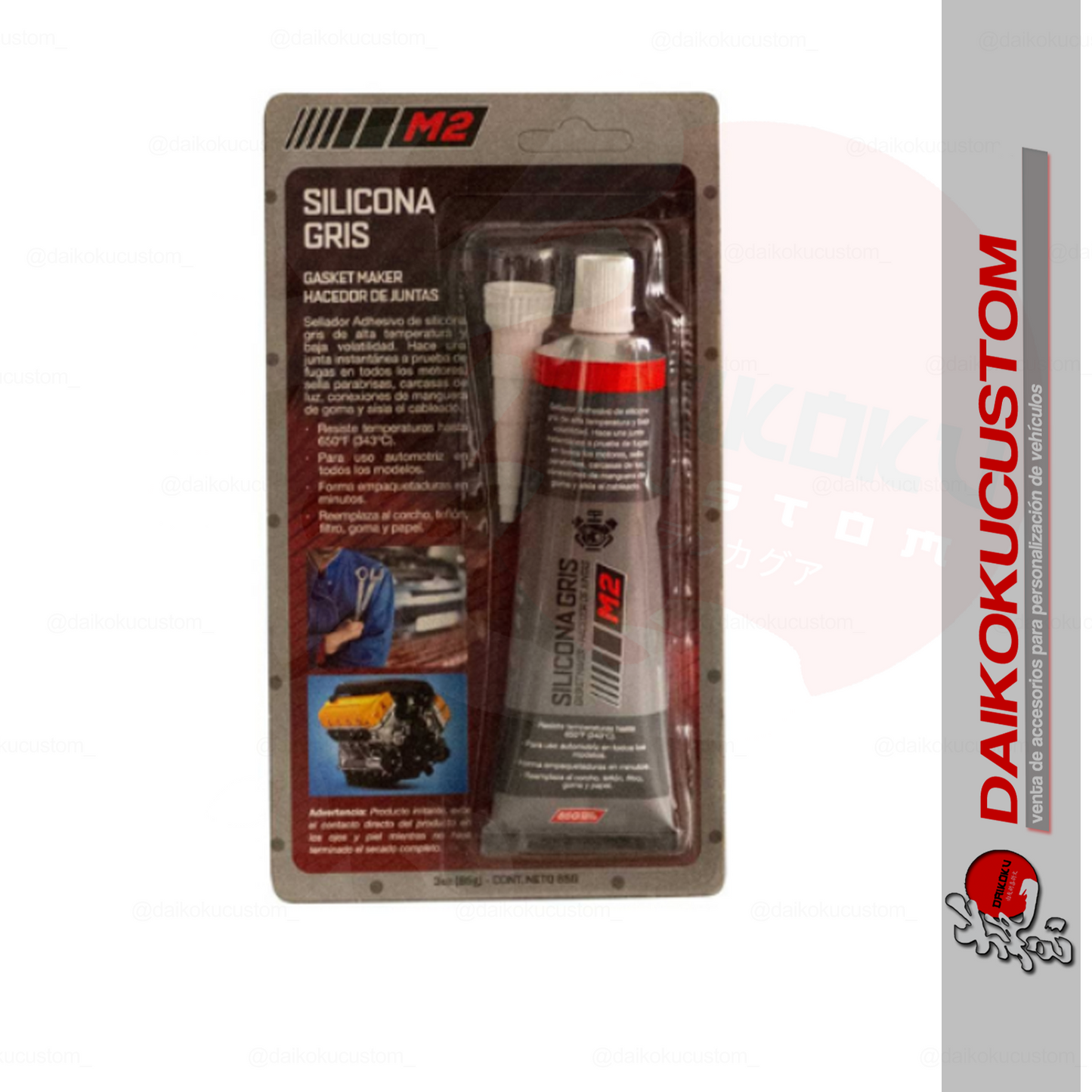 Silicona Gris RTV Premium 85grs