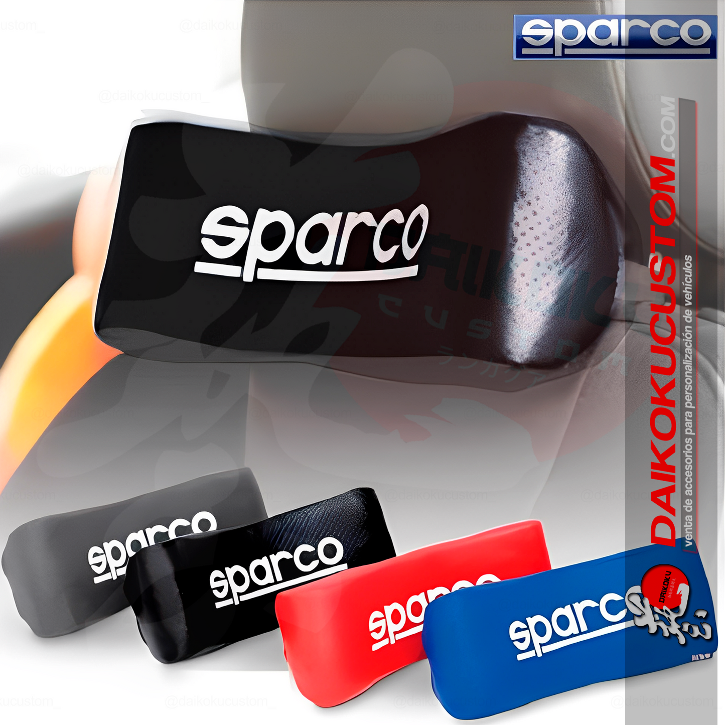 1 Cabecera Sparco Apoya Cabeza Clasico Colores