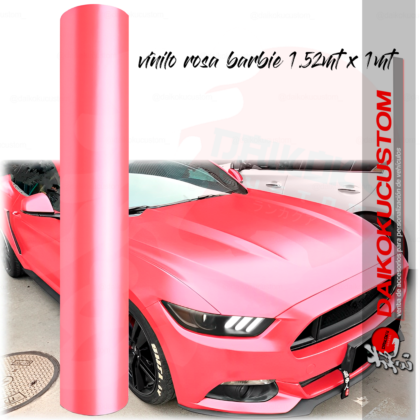 Vinilo Rosado 1.52mt x Metro Lineal