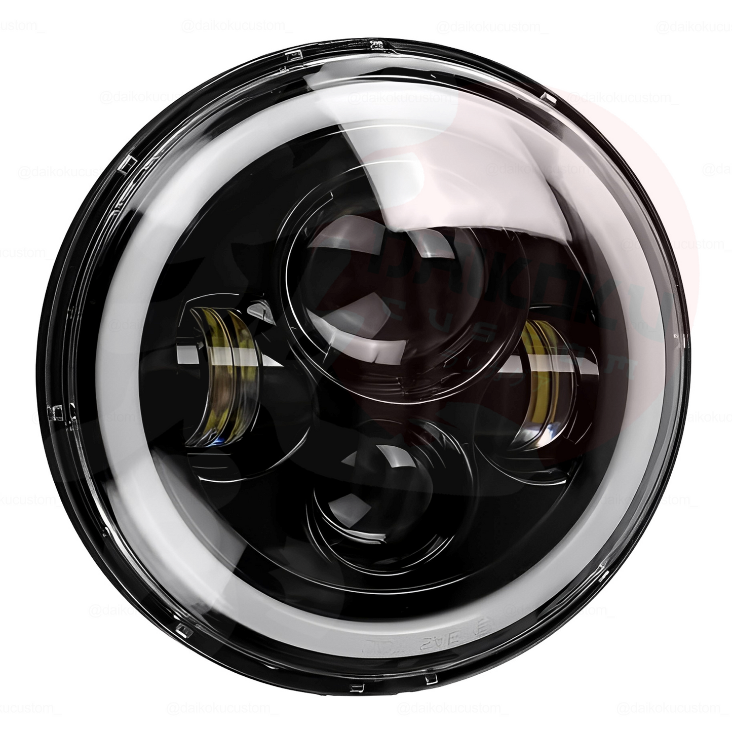 Foco 7" (Unidad) Led 75w Ojo De Angel H4