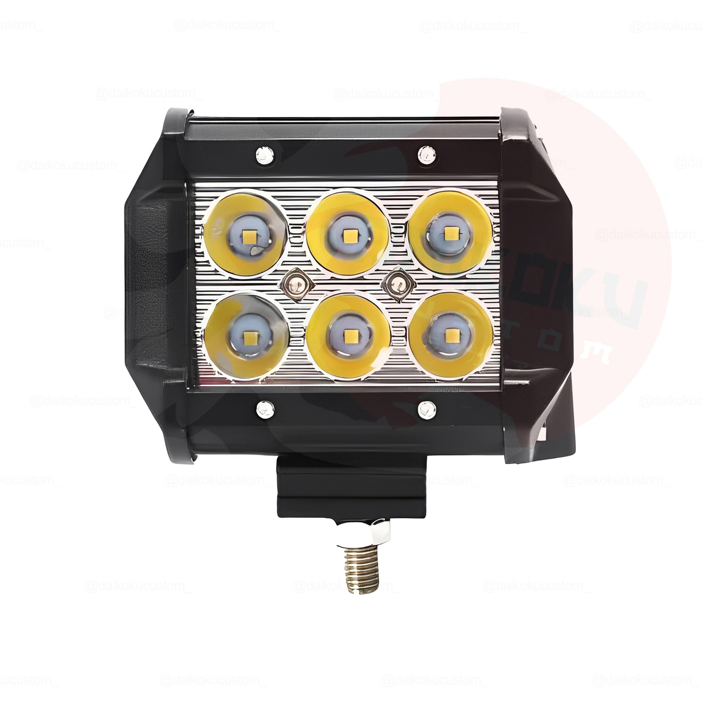 Neblineros Led 18w Rectangular 4 Pulgada 6 Led X2