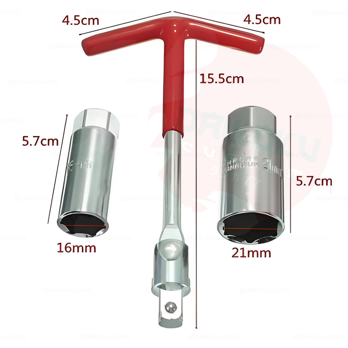 Llave Saca Bujia (16mm Y 21mm)