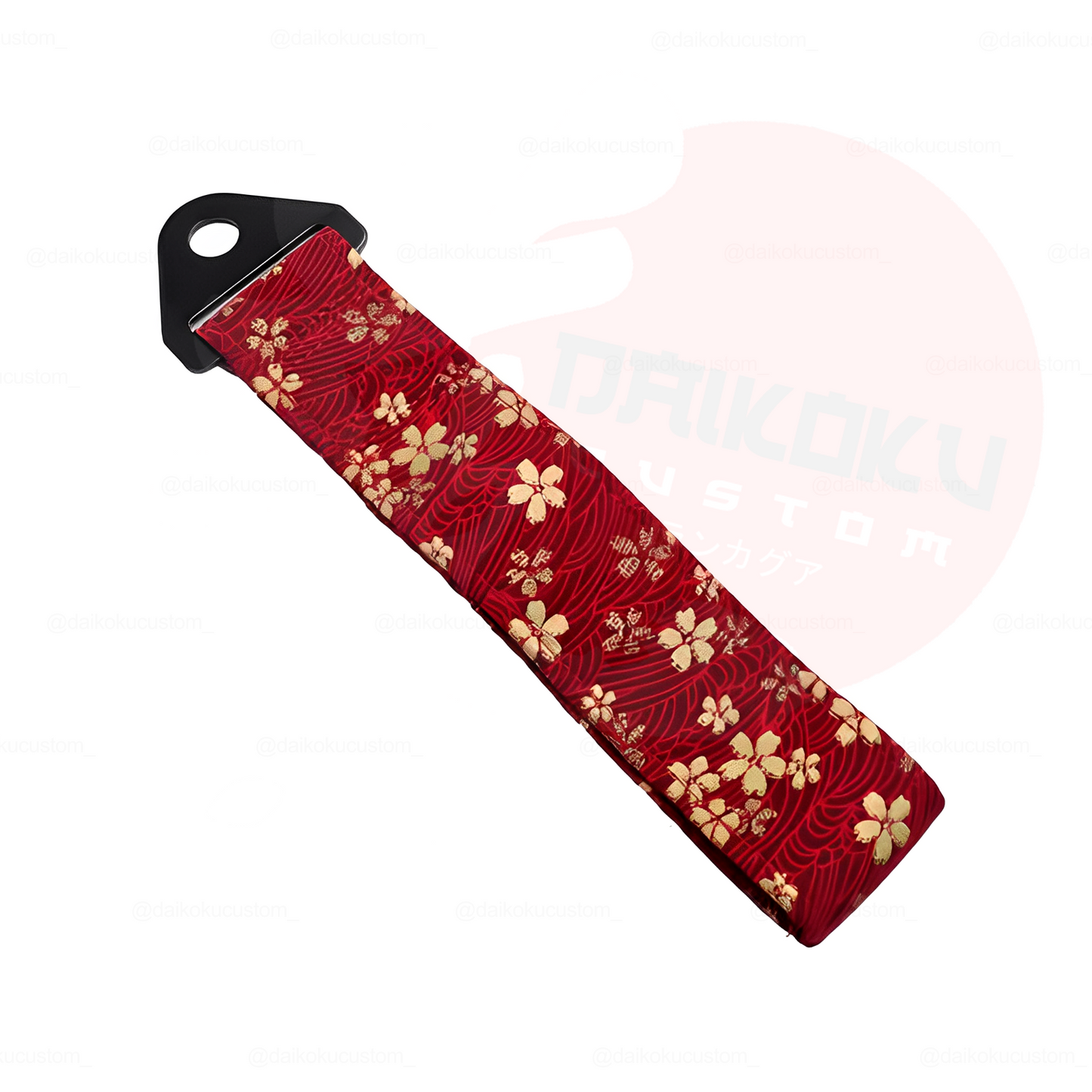 Kit Cofia + Cinta Tow Strap Japo Flores Doradas