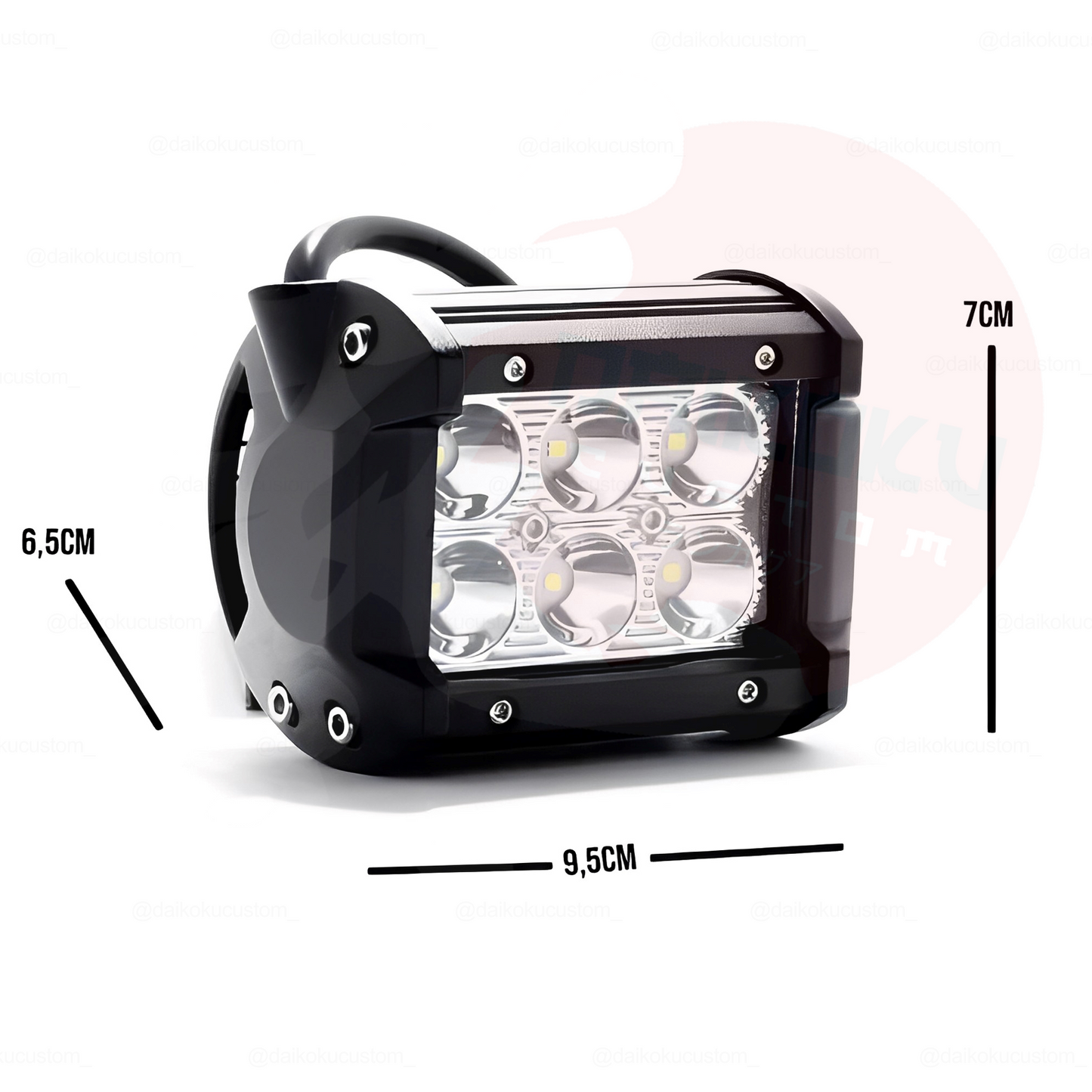 Neblineros Led 18w Rectangular 4 Pulgada 6 Led X2