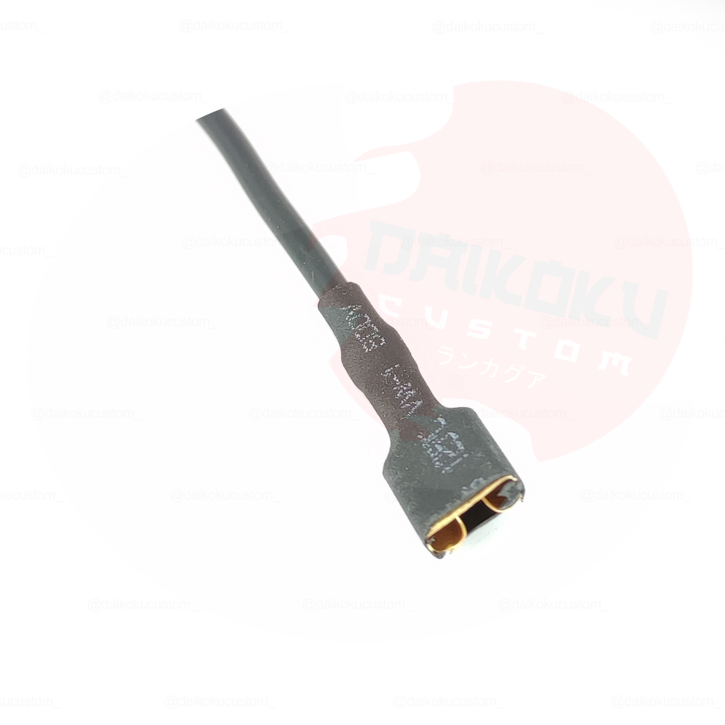 1 Terminal Plano Hembra Rojo Negro + Cable