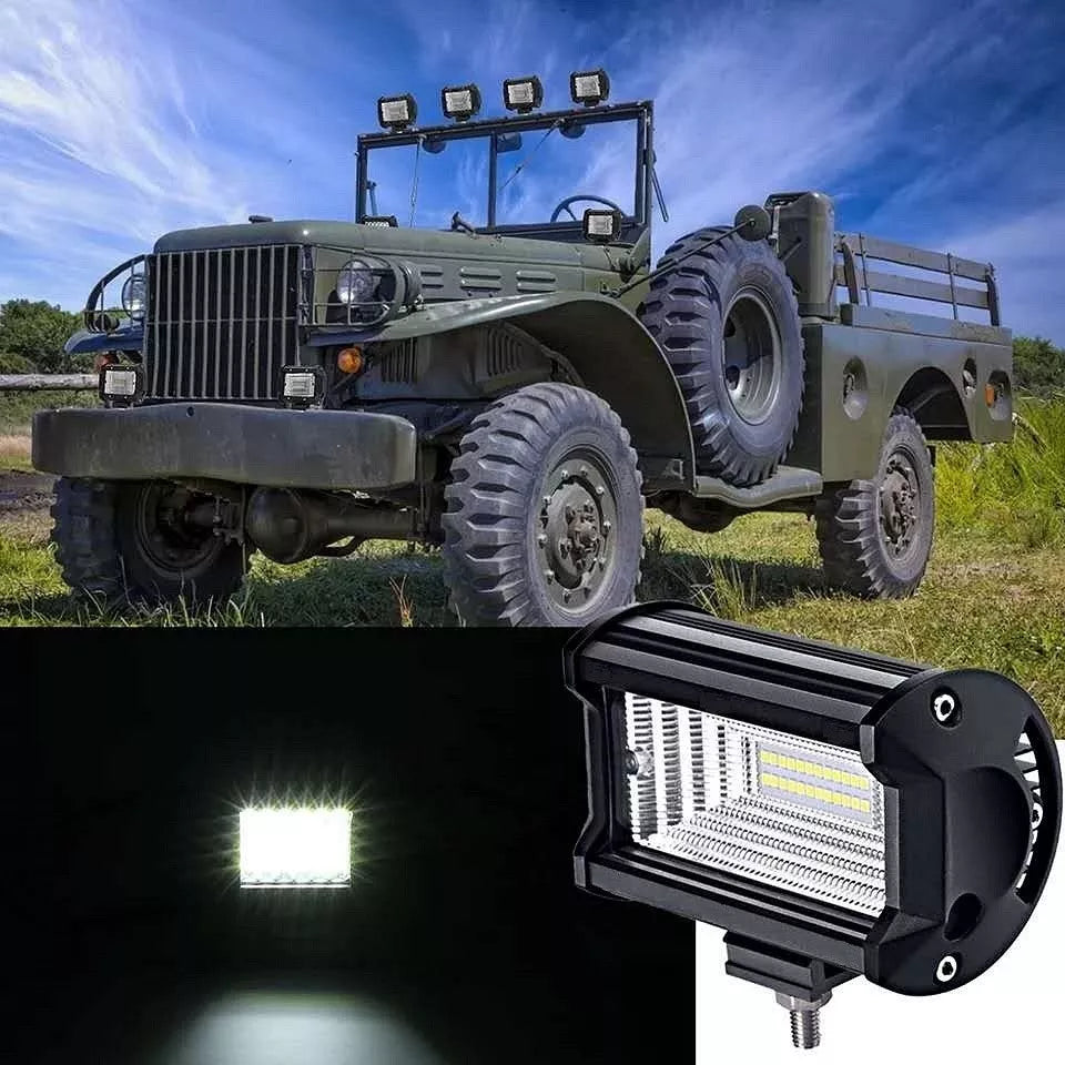 Neblineros Led 72w Rectangular Blanco Expansion M1 X2
