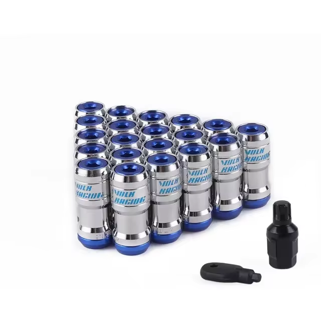 Tuercas 20pcs Volk Racing M12 Colores + Doble Llave Seguridad