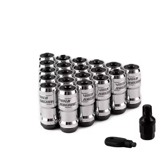 Tuercas 20pcs Volk Racing M12 Colores + Doble Llave Seguridad