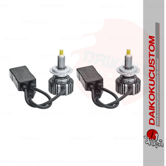 Kit Turboled Foco Lupa Canbus 360° 25000lm H7 H11