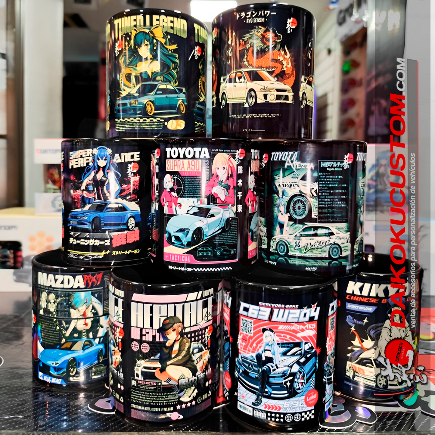 Tazas Edicion Especial N1 Daiko Autos Tuning Anime