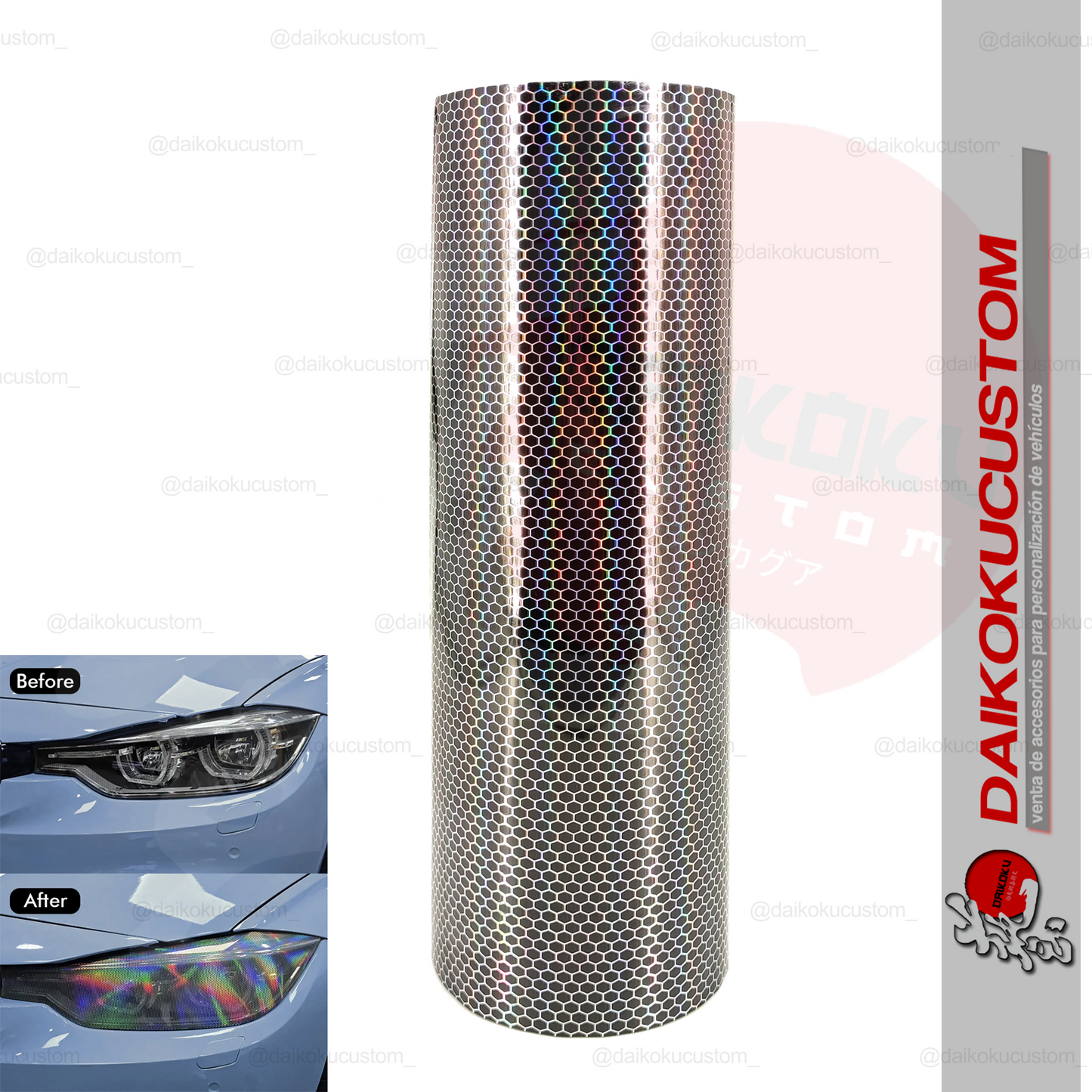 Vinilo Foco Panal 6d Tornasol 100cm X 30cm