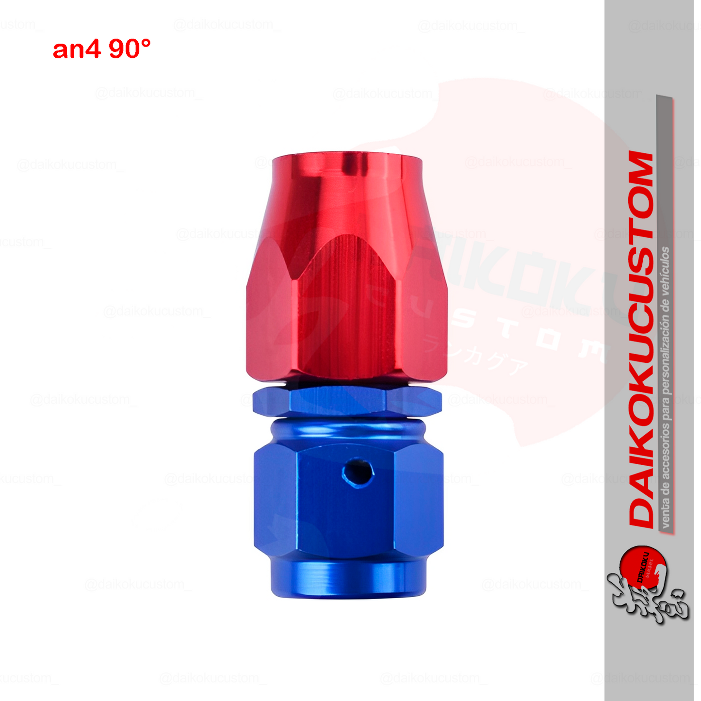Conector Fitting An4 0 Grados