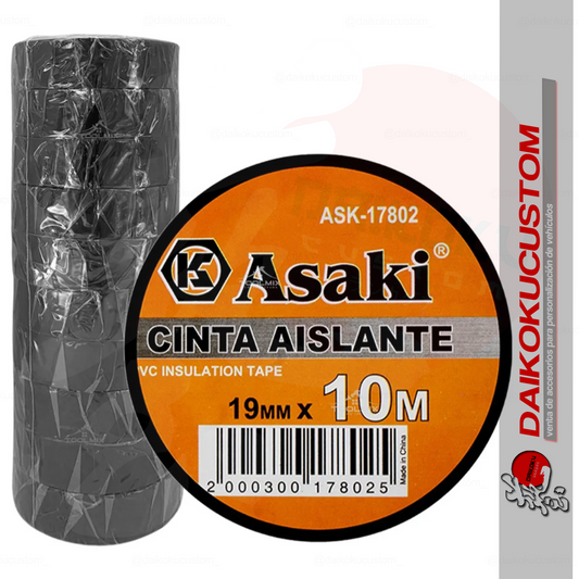 Huincha Aisladora Asaki 19mm 10mt X1