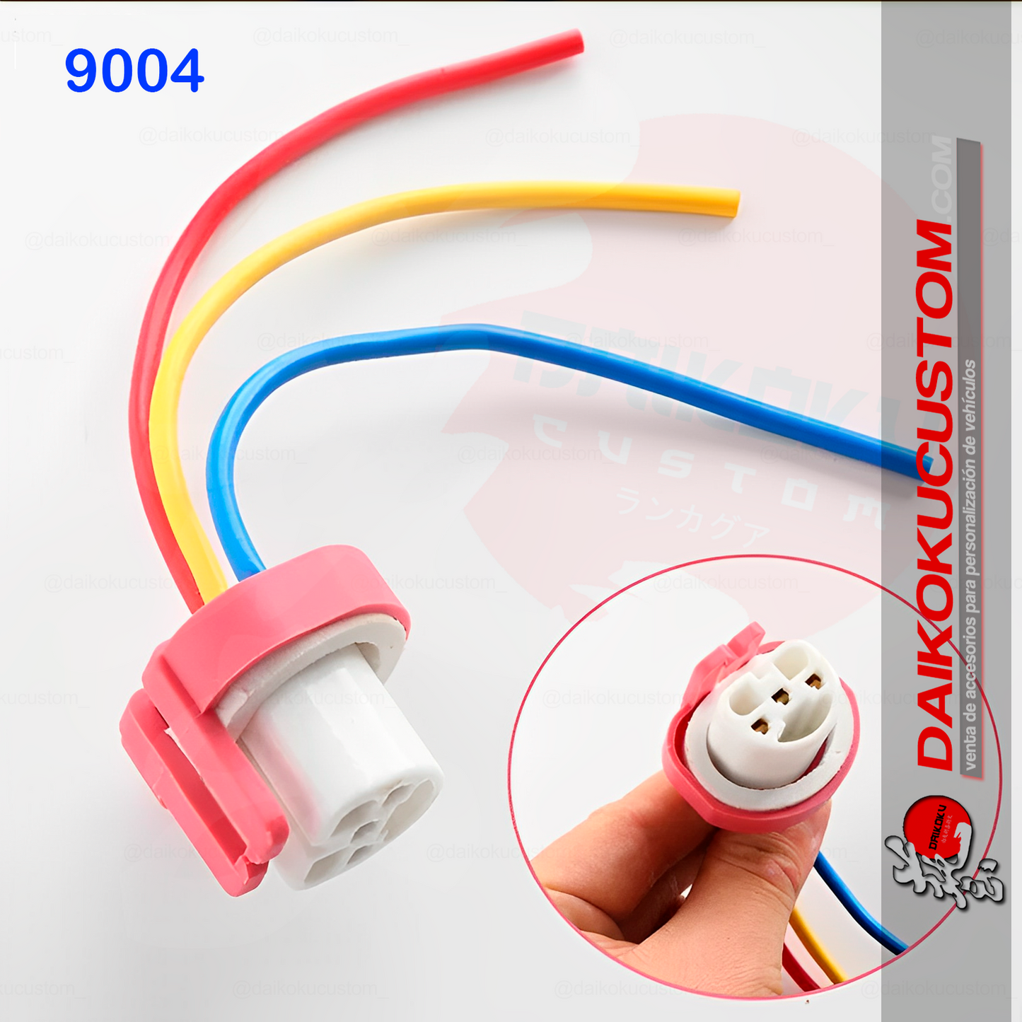 1 Soquete 9004 Conector