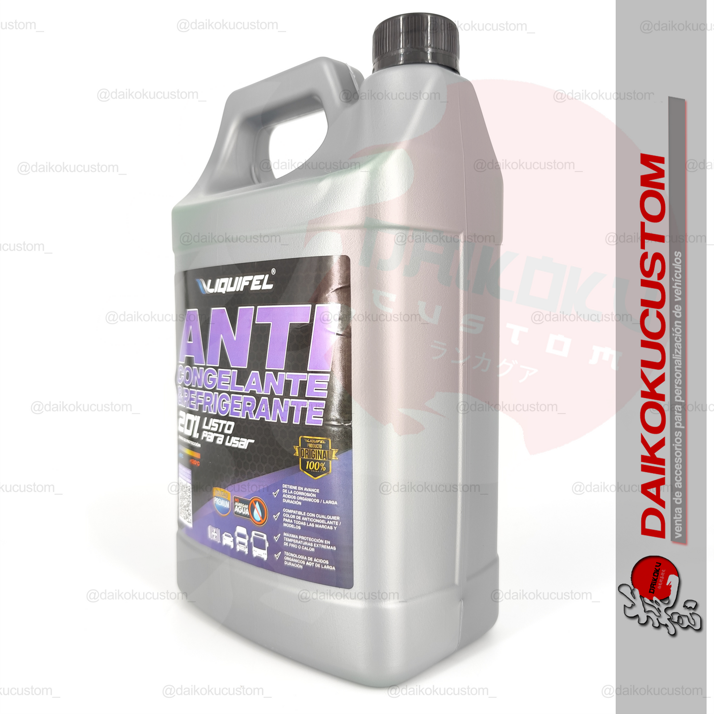 Anticongelante Y Refrigerante Verde 20% Auto Liquifel 4 Litros
