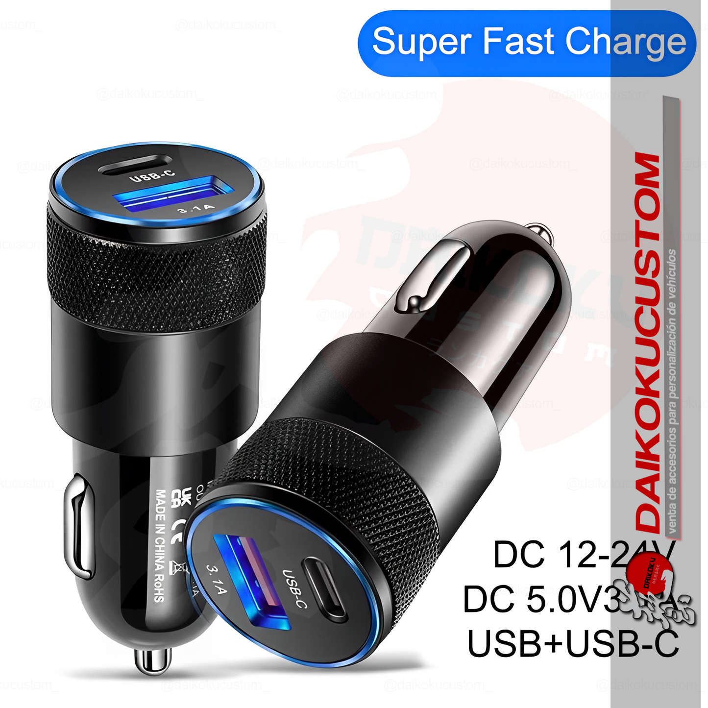 Cargador Celular 18w Carga Rapida 3.1a Usb Tipo-C Eco