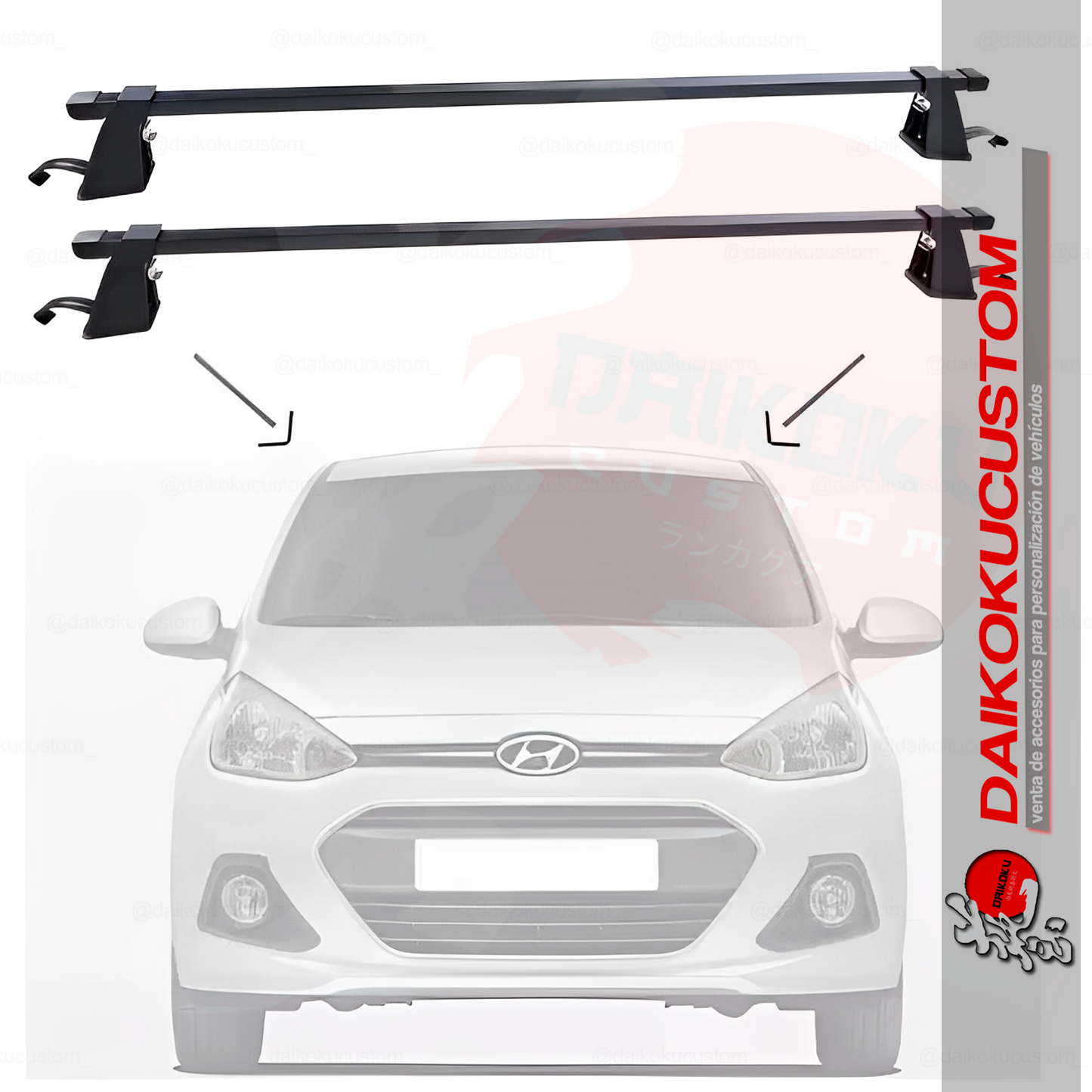 Barras Porta Equipaje Parrilla Ajustable Auto Techo Universal