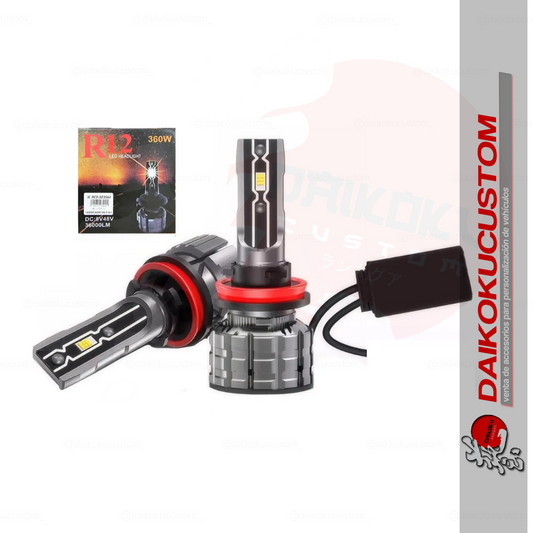 Kit Luces Turbo Led R12 36.000lm 360w Diferentes Modelos