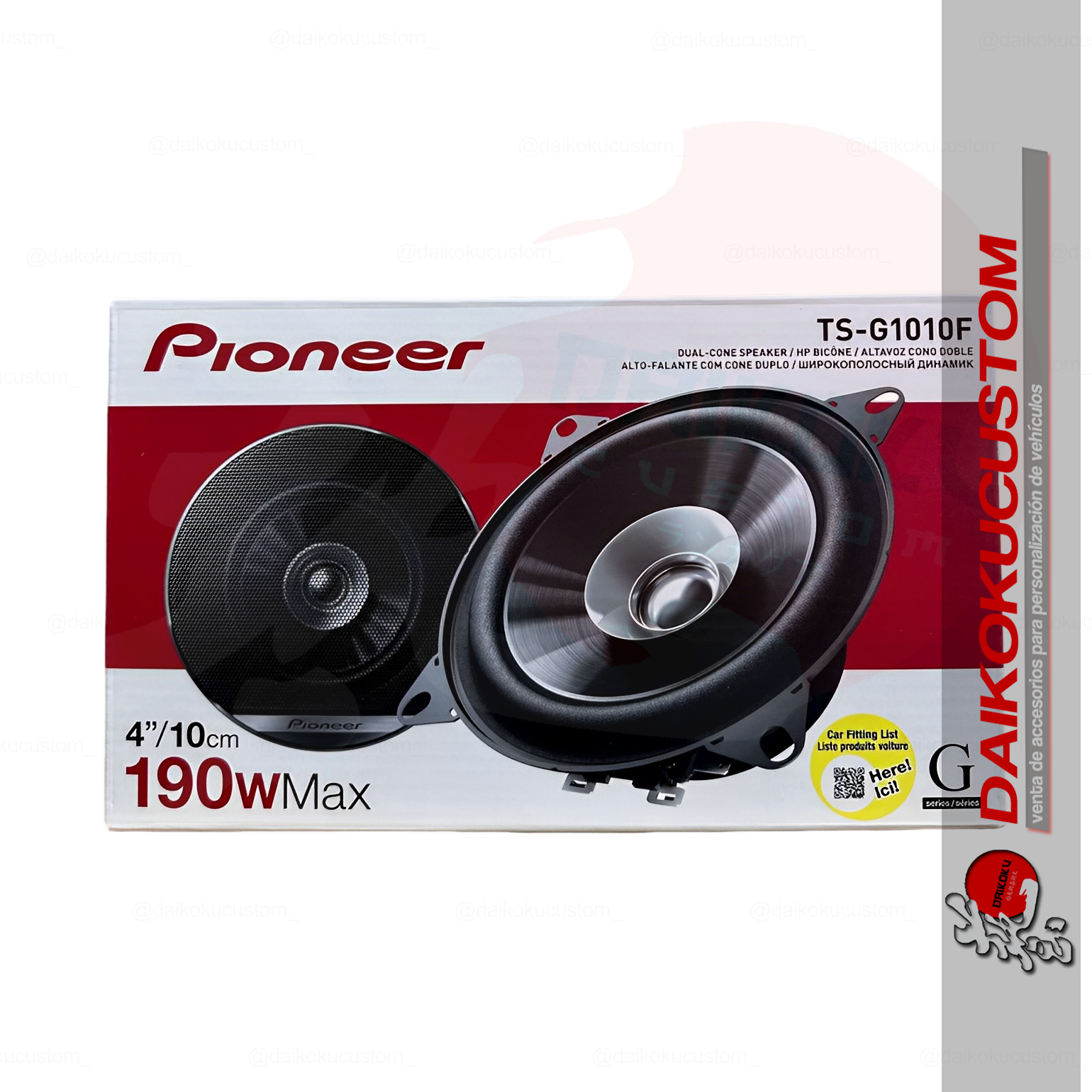 Pioneer TS-G1030F 3-weg coaxiale luidsprekers