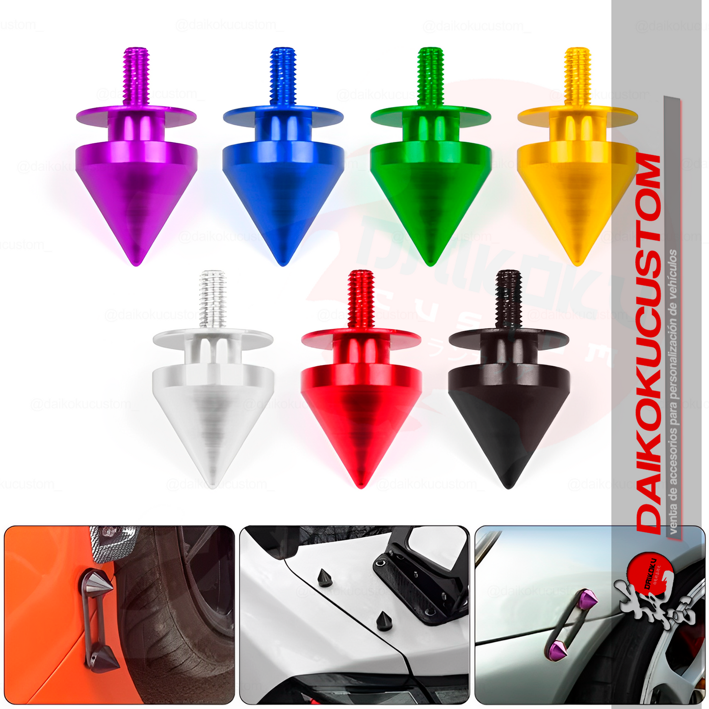 Sujetador Punta + Elasticos Parachoque