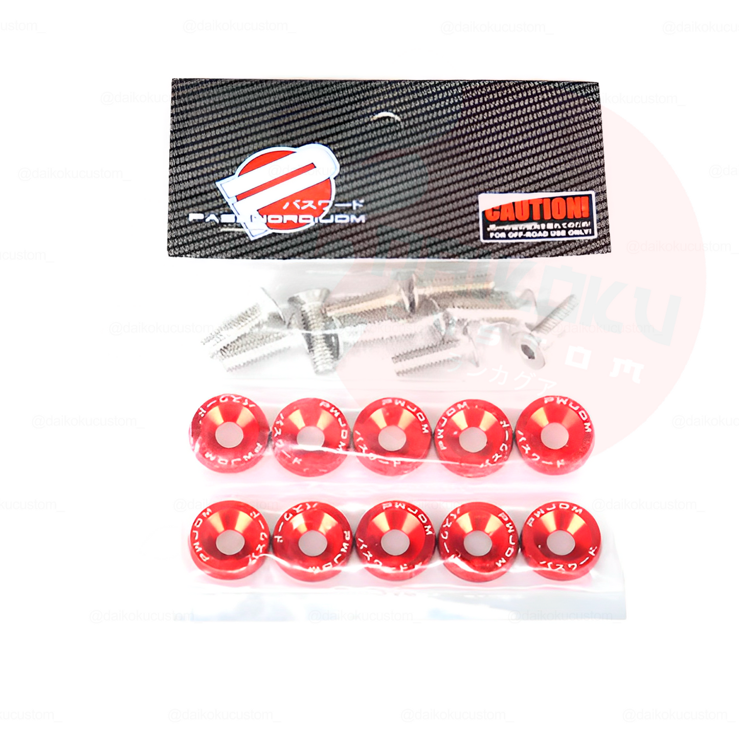 Set 10 Pernos M6 Decorativos (Sin Punta)