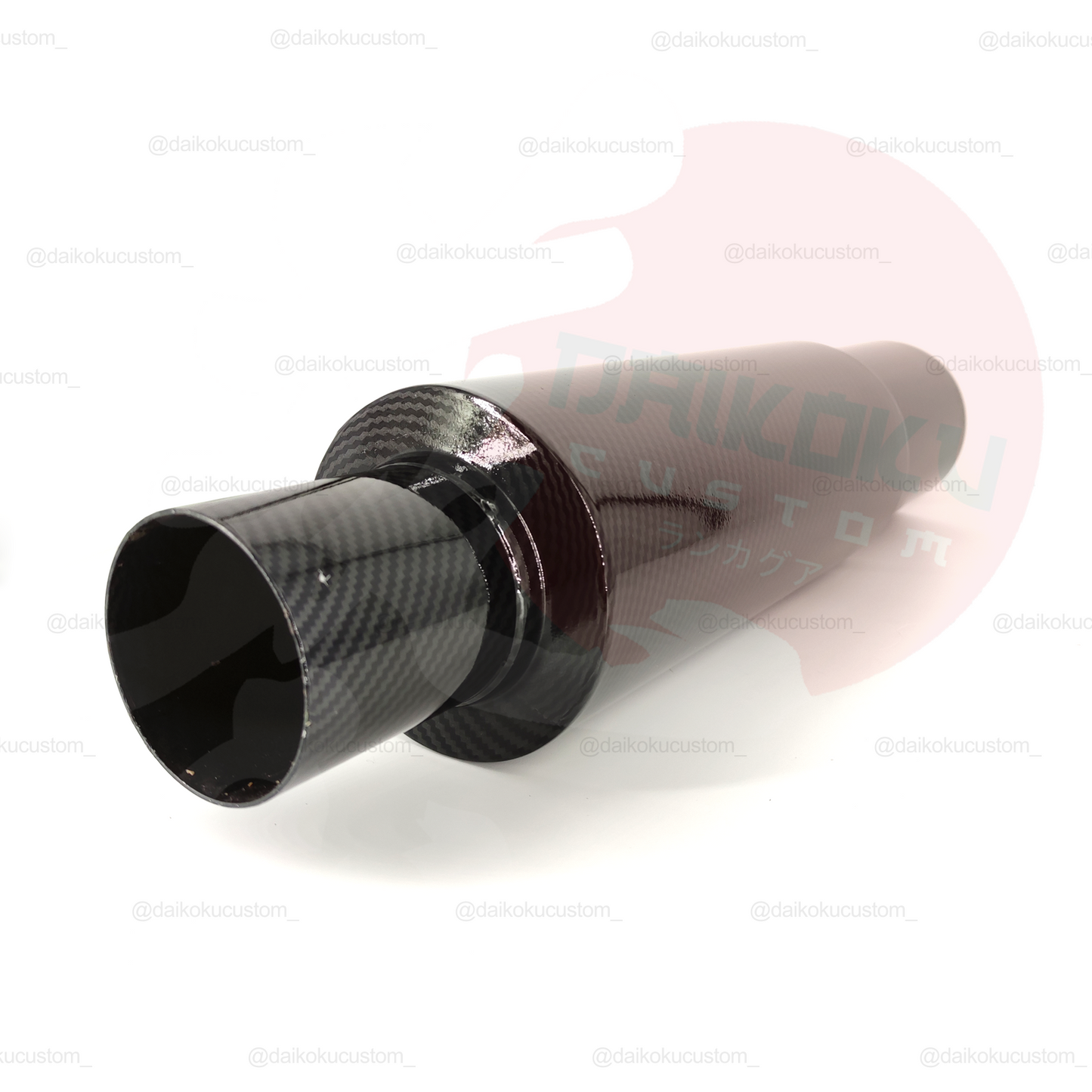 Escape Alto Flujo 1 Salida 2.5" a 3.5" Tipo Carbono Completo