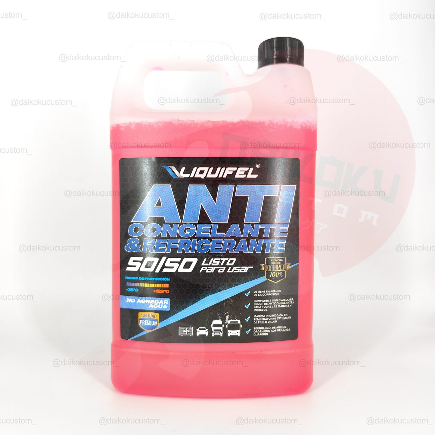 Anticongelante Y Refrigerante Rojo 50% Auto Liquifel 4 Litros