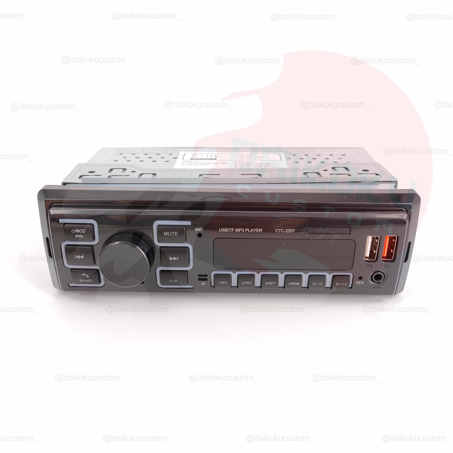 Radio Panel Incorporada Bluetooth 1 Din Universal Pervoi Ctc-2201