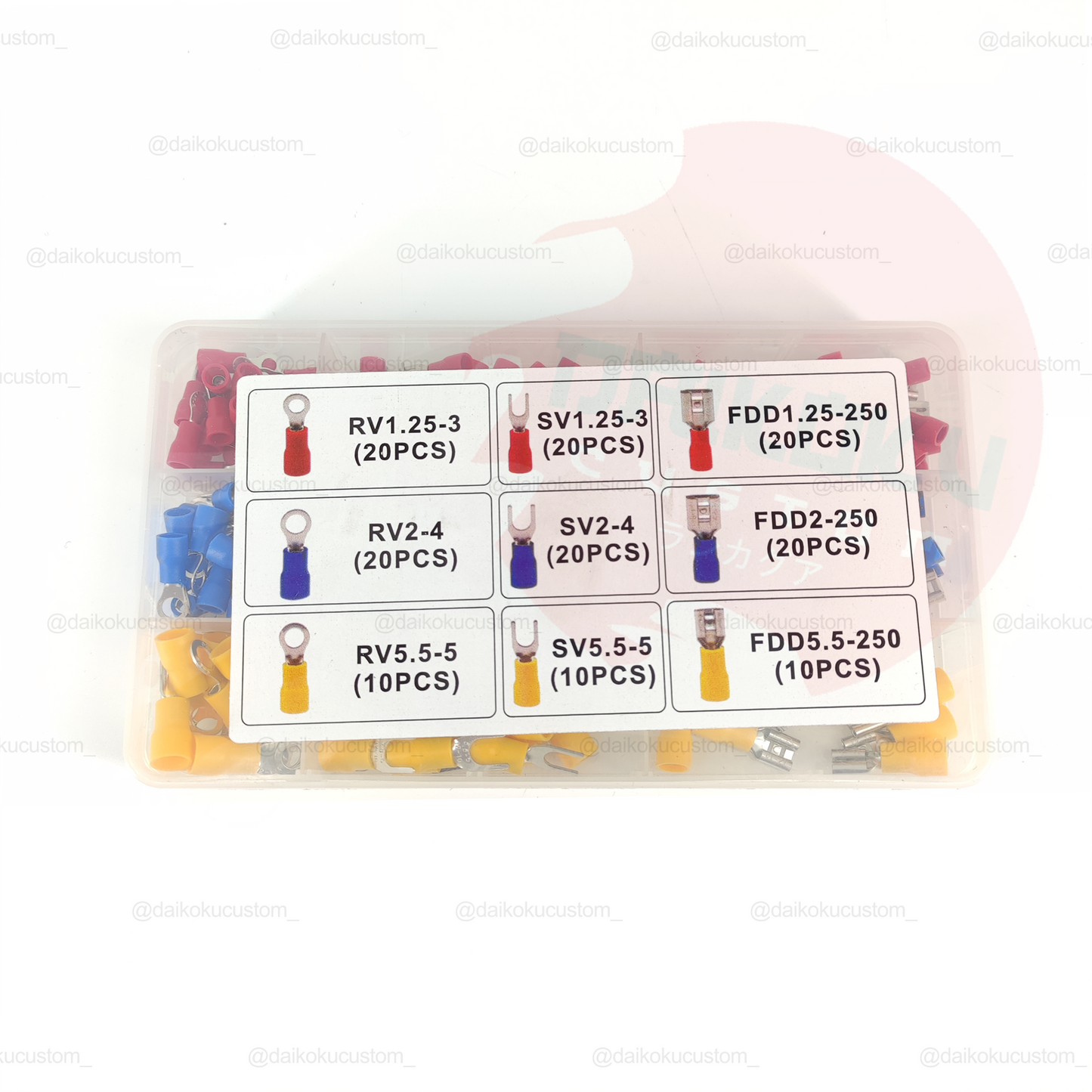 Kit Terminales Electricos Audio Surtido Caja 150pcs H53-77
