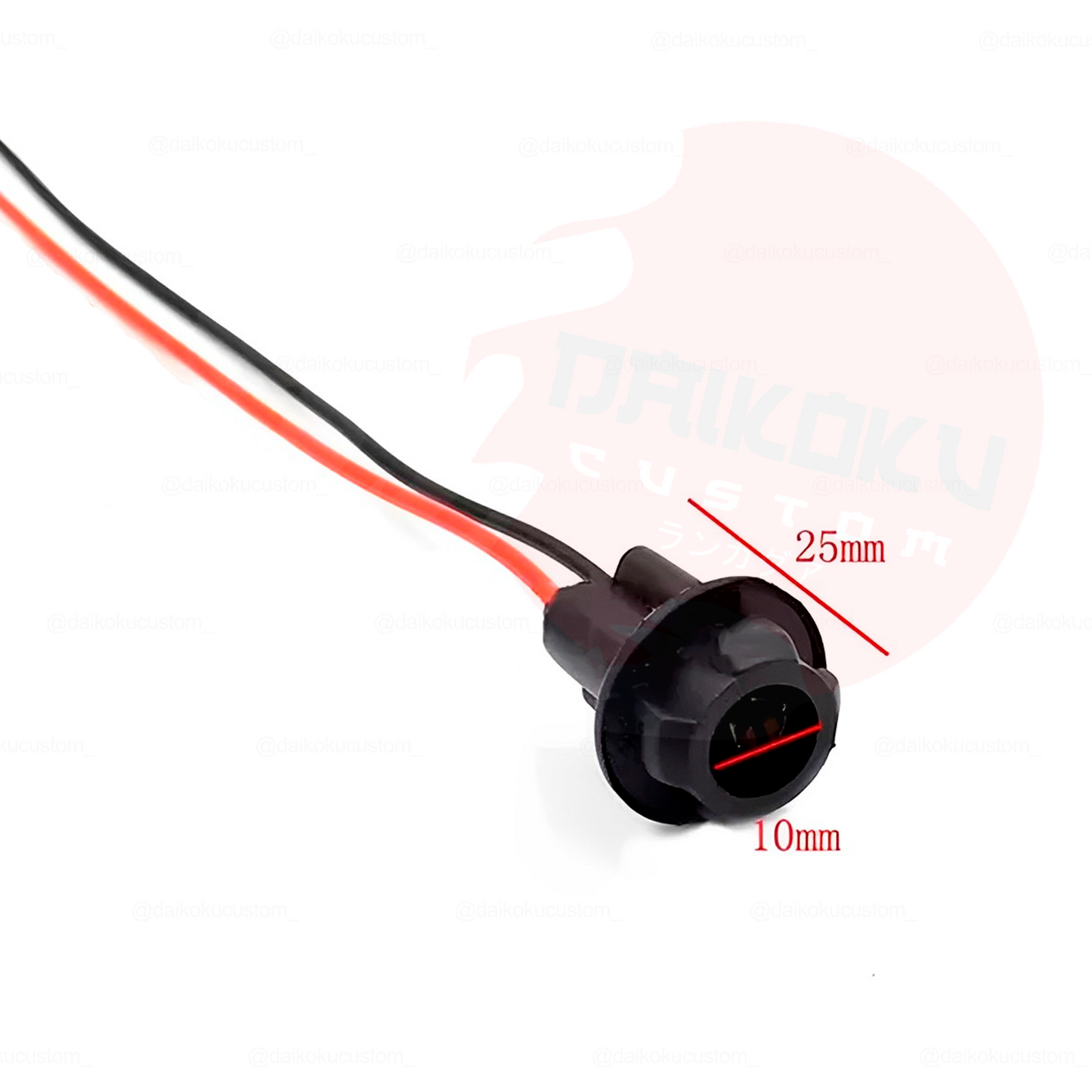 1 Soquete T10 Goma Conector
