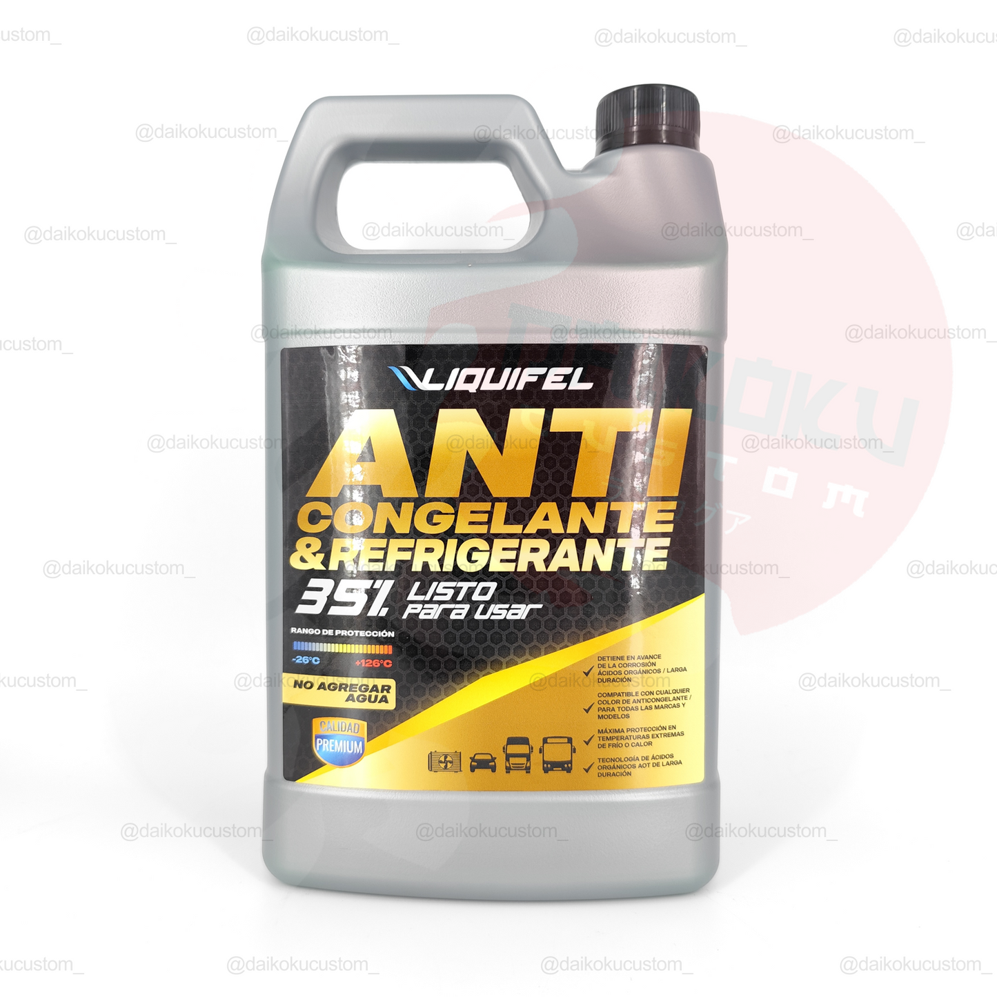 Anticongelante Y Refrigerante Verde 35% Auto Liquifel 4 Litros