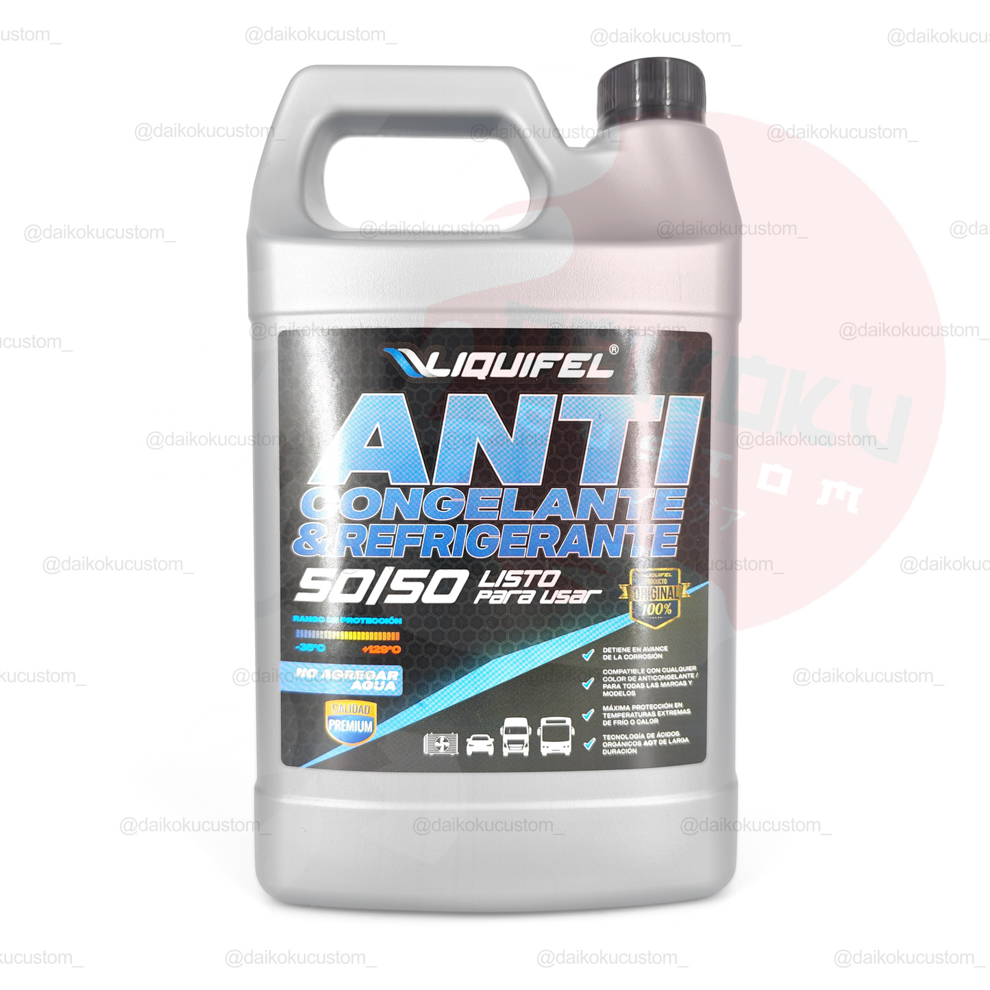 Anticongelante Y Refrigerante Verde 50% Auto Liquifel 4 Litros