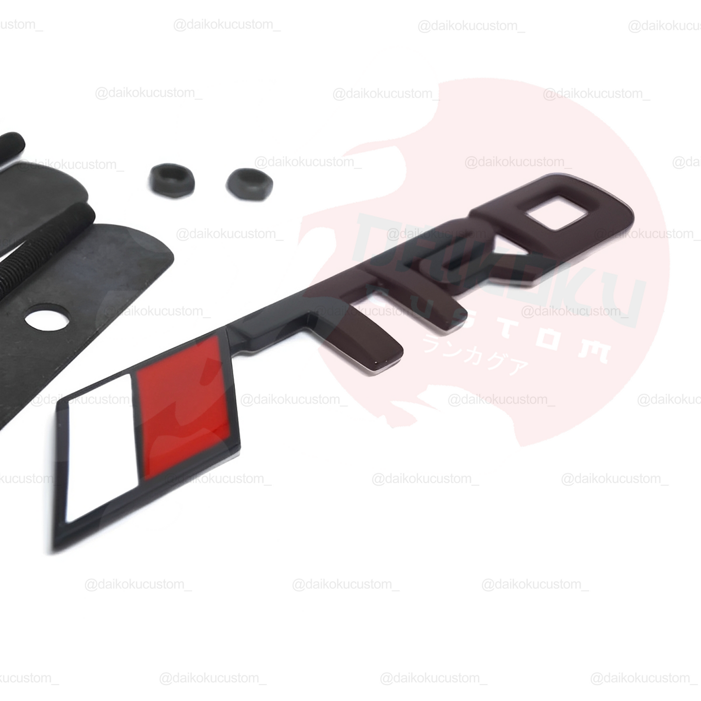 Emblema Apernado Frontal TRD Negro