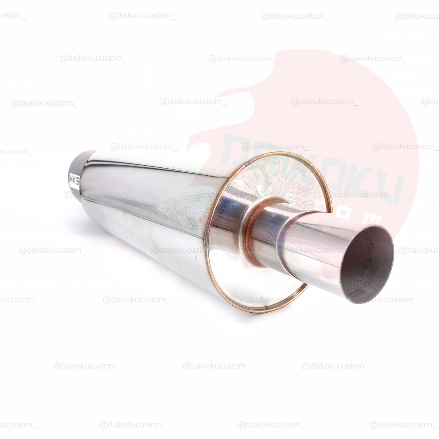 Escape Alto Flujo HKS 1 Salida 2" a 3.5" Punta Carbono Forjado