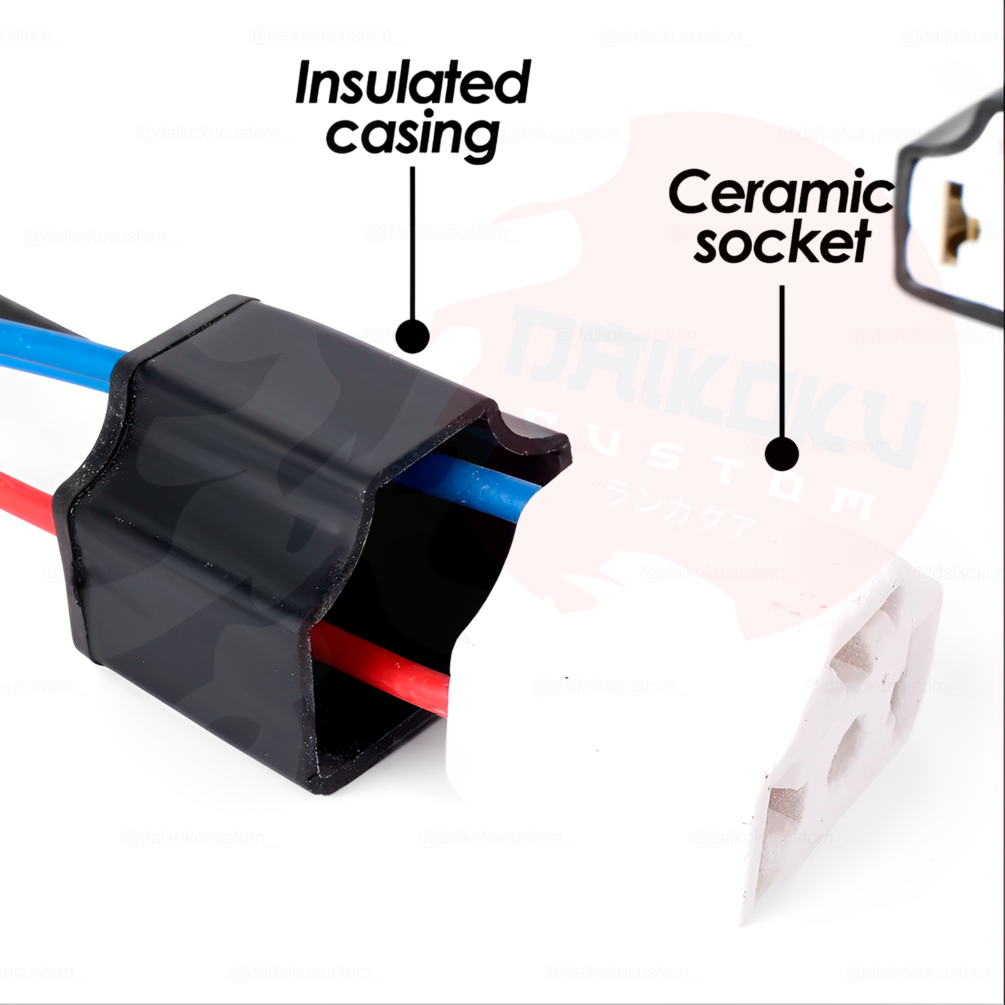 1 Soquete H4 Conector