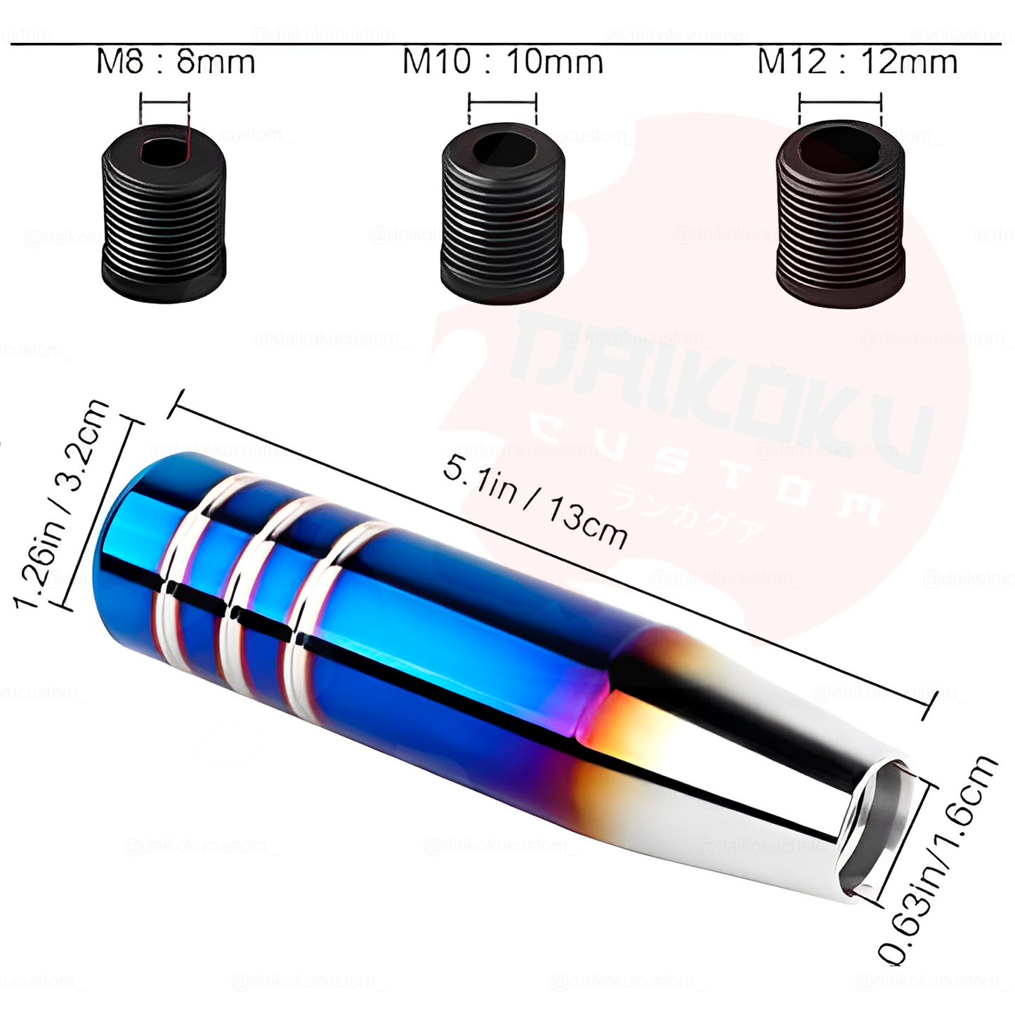 Pomo Mediano 13cm BLTZ 3 Lineas Tipo Ionizado