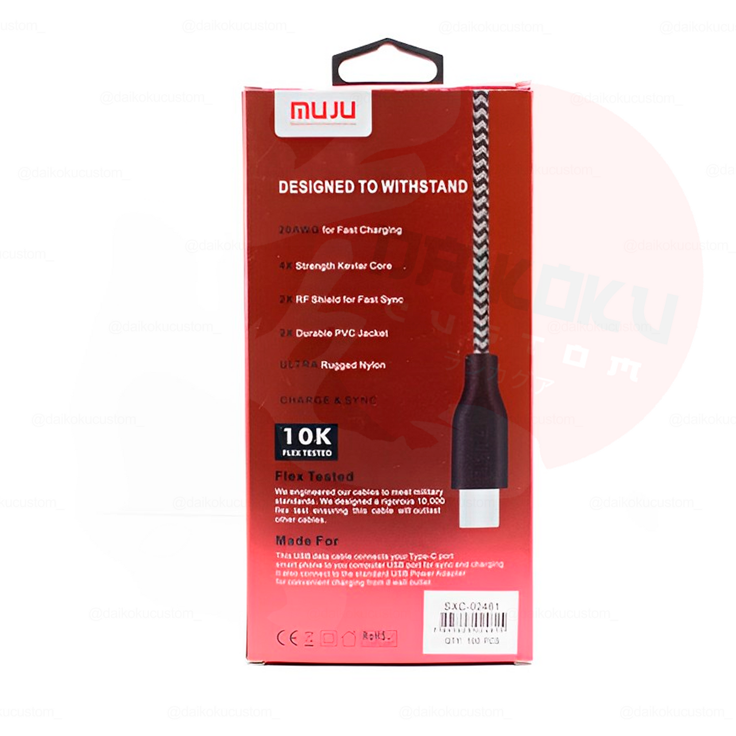 Cable Usb Tipo-C 3mt Muju IRM-07523 (zona remate)