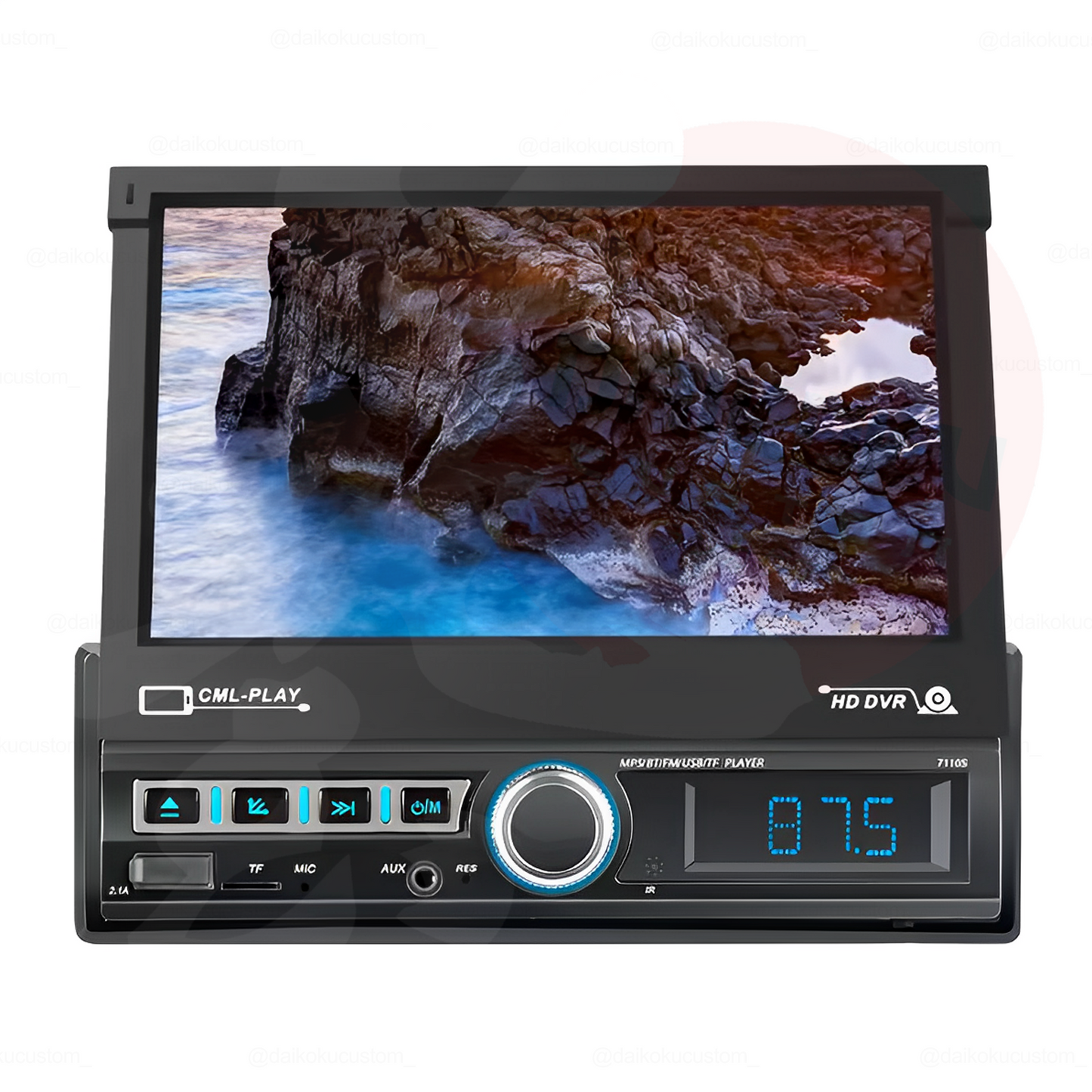 Radio Pantalla Retractil 7" Mp5 Modelo 7130 Bluetooth