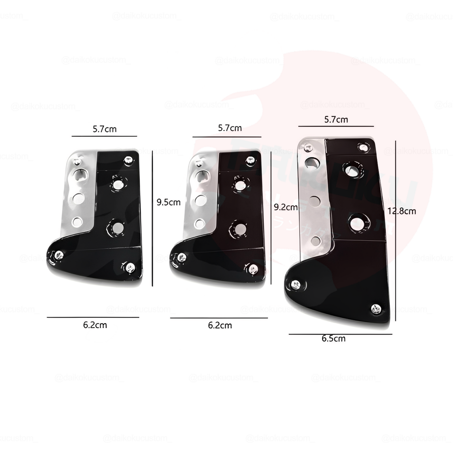 Cubre Pedales Eco M2 Cromados 2 Tonos