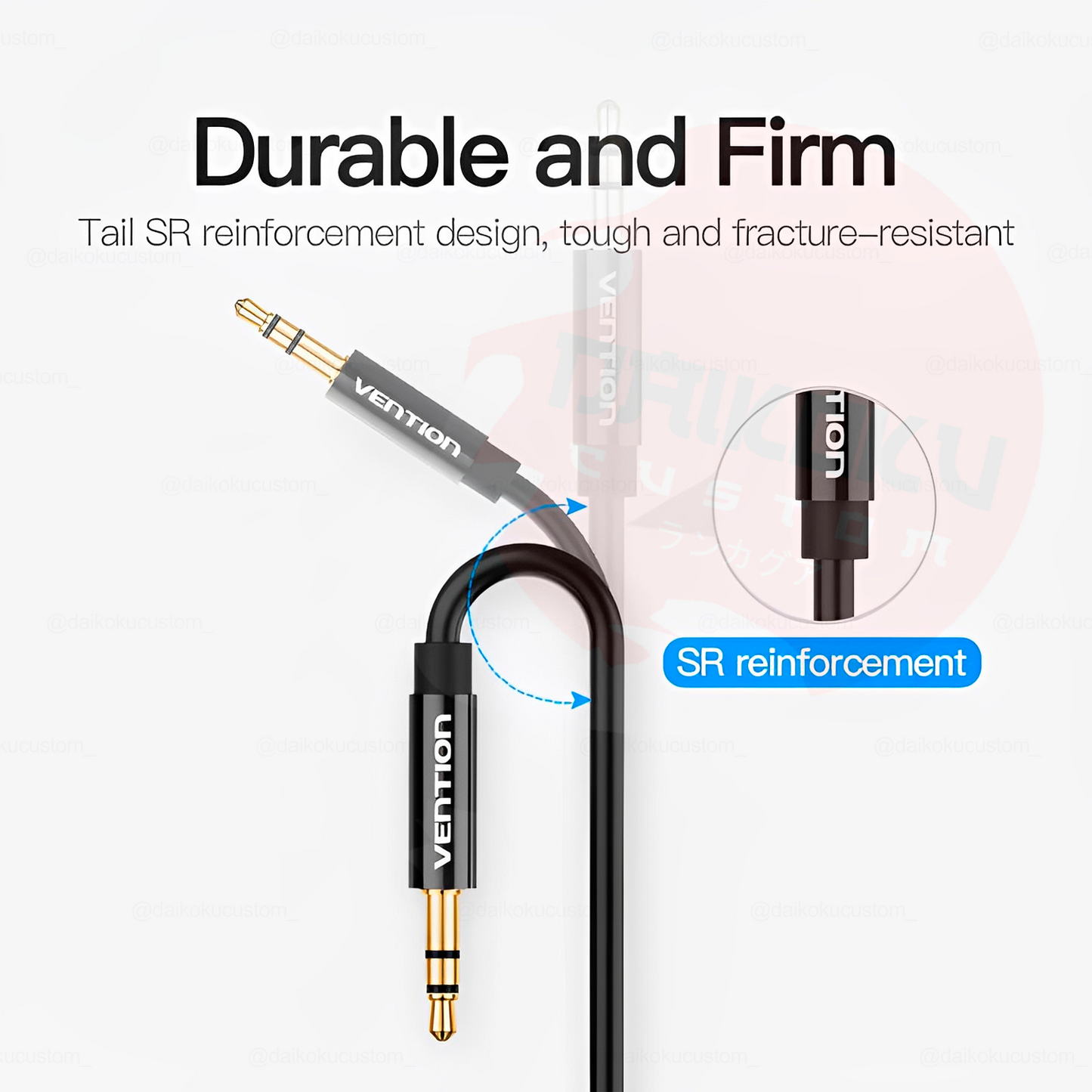Cable Auxiliar 100cm Vidvie/Irm (Caja Naranja / Negra) Eco