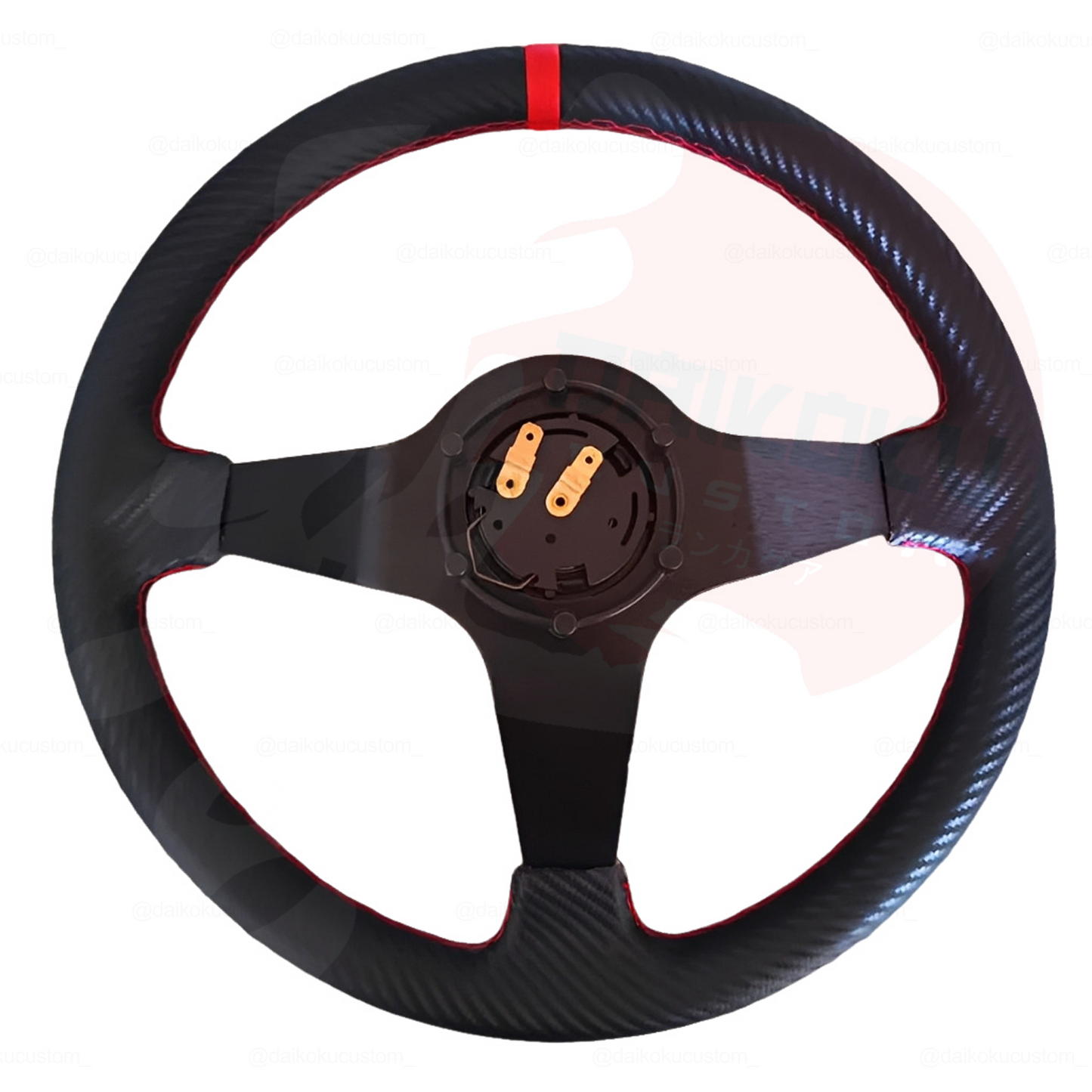 Volante Deportivo Eco Concavo Carbono 1 Linea Colores