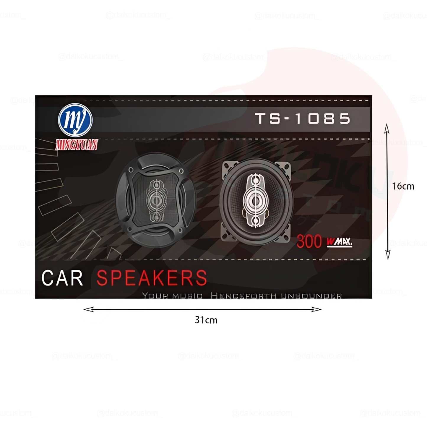 Parlantes 10cm 300w Pcinener Ts-1085