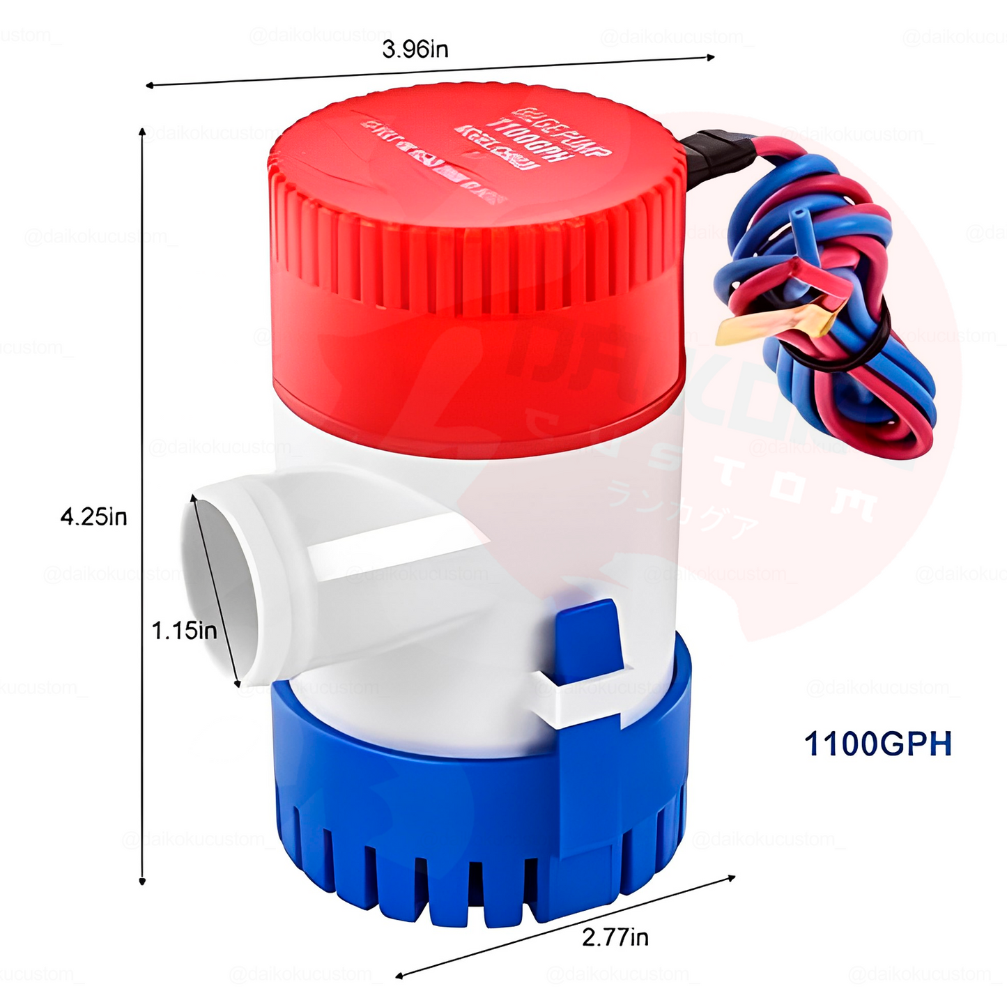 Bomba Electrica 12v 1100gph Sumergible Barco (zona remate)